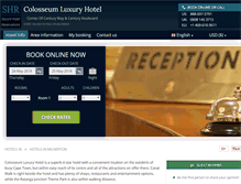 Tablet Screenshot of colosseumluxuryhotelcapetown.com